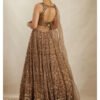 PrettySoftNetSequenceZariEmbroideryWorkBrownLehenga_3